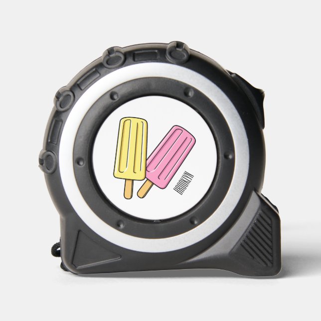 Ice Pop Cartoon Illustration Maßband (Vorderseite)