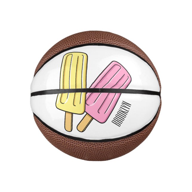 Ice Pop Cartoon Illustration Mini Basketball (Vorderseite)