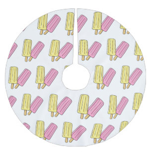 Ice Pop Cartoon Illustration Polyester Weihnachtsbaumdecke