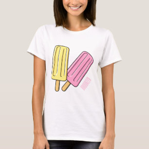 Ice Pop Cartoon Illustration T-Shirt