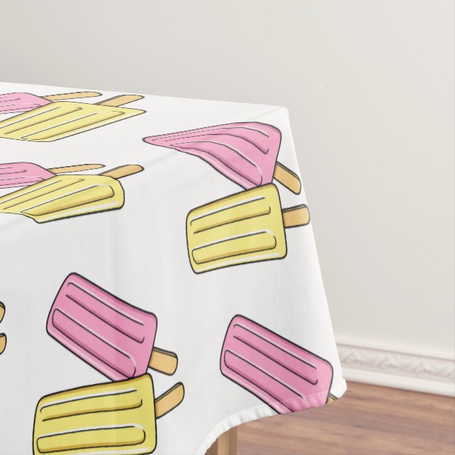 Ice Pop Cartoon Illustration Tischdecke (Beispiel)