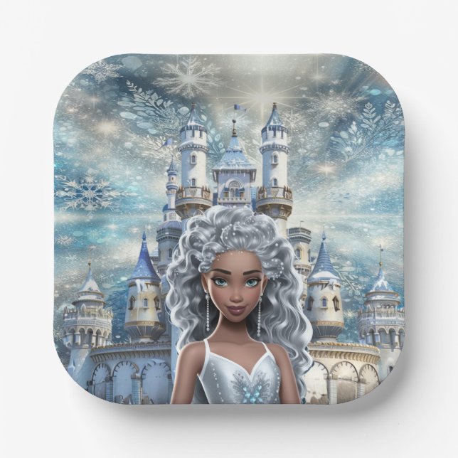 Ice Princess Pappteller (Vorderseite)