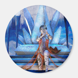Ice Queen Fantasy Art Magnet
