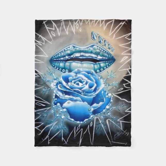 "Ice Queen" Fleecedecke (Vorderseite)