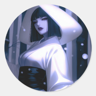 Ice Queen Runder Aufkleber