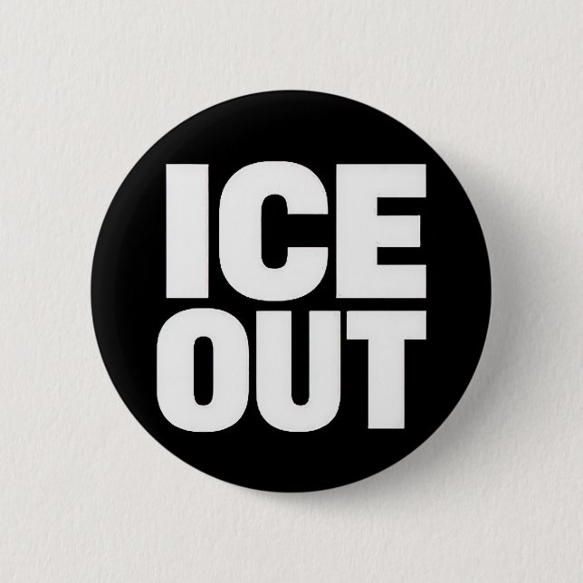 "ICE Raus" Protestbutton Button (Vorderseite)