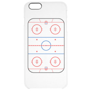Ice Rink Diagram Hockey Game Companion Durchsichtige iPhone 6 Plus Hülle