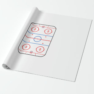 Ice Rink Diagramm Hockey Game Companion Geschenkpapier