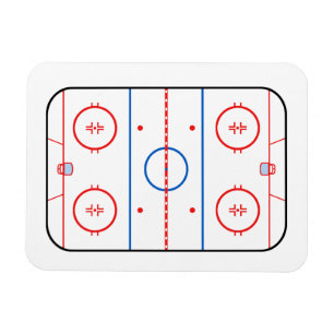 Ice Rink Diagramm Hockey Game Companion Magnet