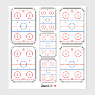Ice Rink Diagramm Hockey Game Graphic Aufkleber