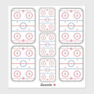 Ice Rink Diagramm Hockey Game Graphic Aufkleber