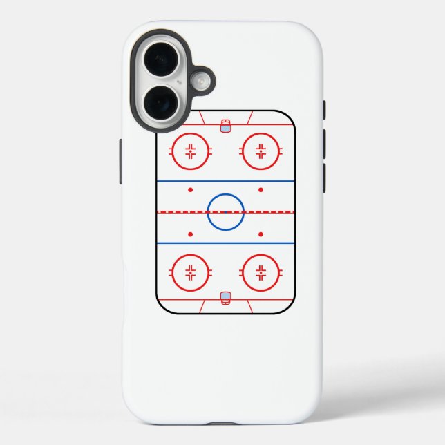 Ice Rink Diagramm Hockey Game Graphic Case-Mate iPhone Hülle (Rückseite)