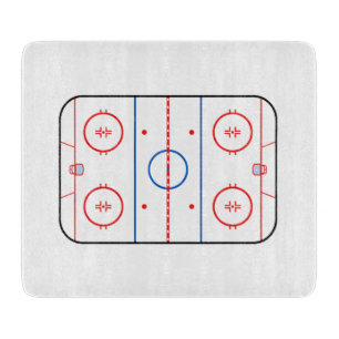 Ice Rink Diagramm Hockey Game Graphic Schneidebrett