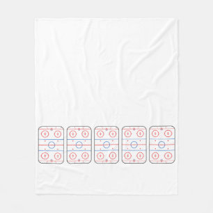 Ice Rink Diagramm Hockey Game Style Fleecedecke