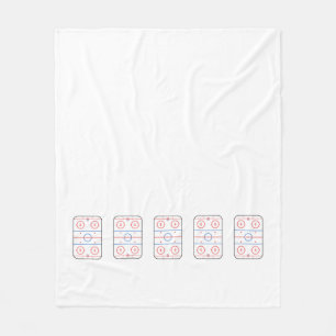Ice Rink Diagramm Hockey Game Style Fleecedecke