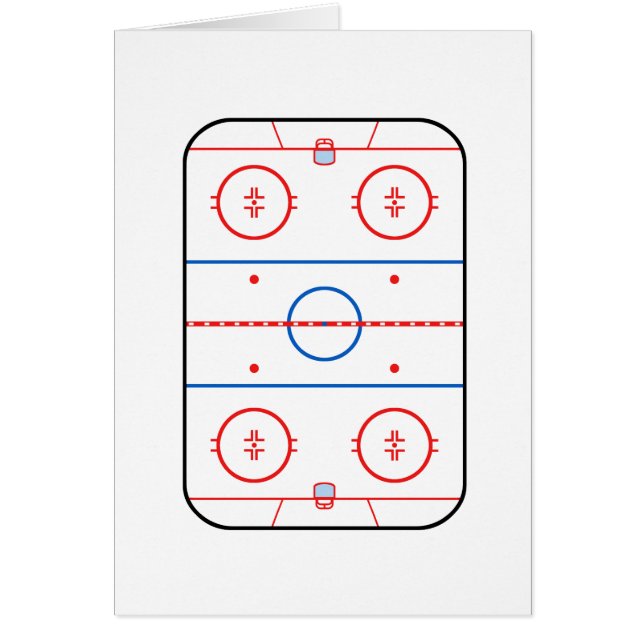 Ice Rink Diagramm Hockey Spiel Design (Vorne)