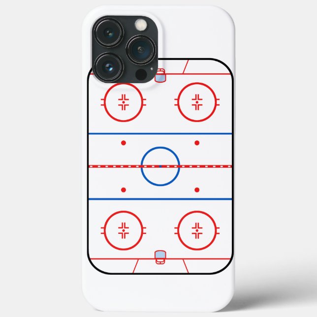 Ice Rink Diagramm Hockey Spiel Design Case-Mate iPhone Hülle (Rückseite)