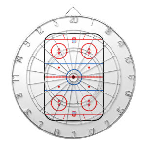 Ice Rink Diagramm Hockey Spiel Design Dartscheibe