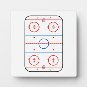 Ice Rink Diagramm Hockey Spiel Design Fotoplatte