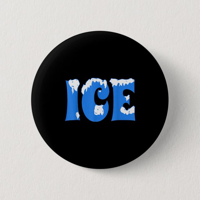 Ice Shirt Halloween Costume Couples Ice Family Hal Button (Vorderseite)