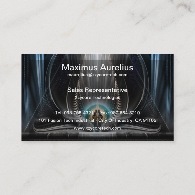 Ice-Sicht der Imperial View-Visitenkarte Visitenkarte (Vorderseite)