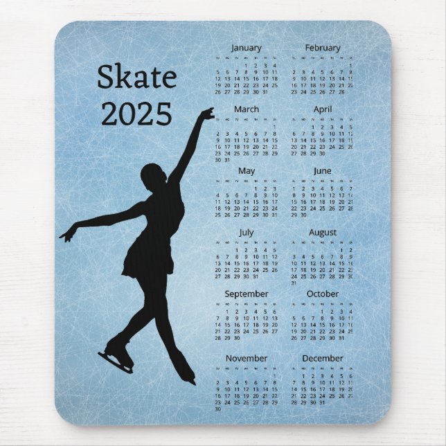 Ice Skate 2025 Kalendermousepad Mousepad (Vorne)