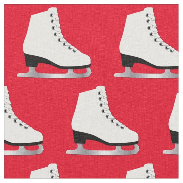Ice Skate Abbildung Skaten Rink Rot Stoff (Nahaufnahme)