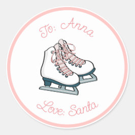 Ice-Skate Abbildung Skater - Aufkleber für das ben