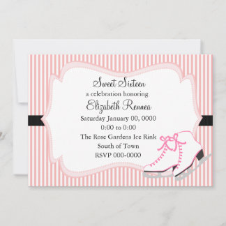 Ice-Skate im Vintagen Look Einladung