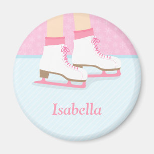 Ice Skate Skaten Rink Girls Personalisiert Magnet