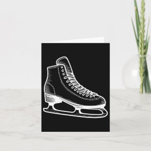 Ice Skate Winter Sports Line Kontur Zeichnend Karte