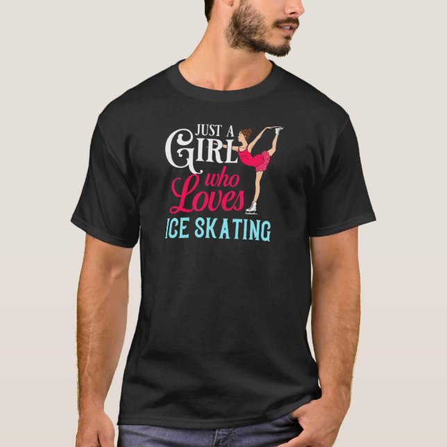 Ice Skaten Abbildung Skater zeigt Trainer-Skate an T-Shirt (Vorderseite)