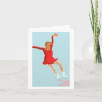 Ice Skaten Art Karte