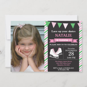 Ice Skaten Birthday Einladung 1. Geburtstag Party