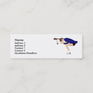 Ice Skaten Business Card - Anpassbar! Mini Visitenkarte