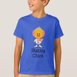 Ice Skaten Chick Kids Bio T - Shirt