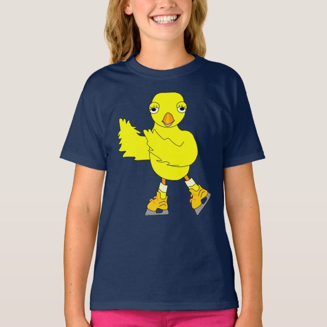 Ice Skaten Chick T-Shirt (Vorderseite)