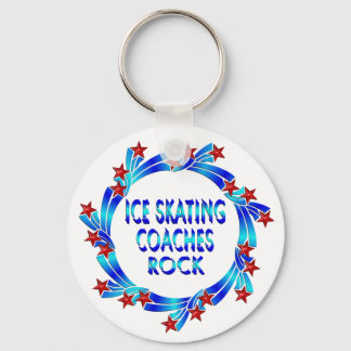 Ice Skaten Coaches Rock Red Stars Schlüsselanhänger