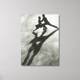 Ice Skaten Couple Leinwanddruck