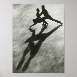 Ice Skaten Couple Poster