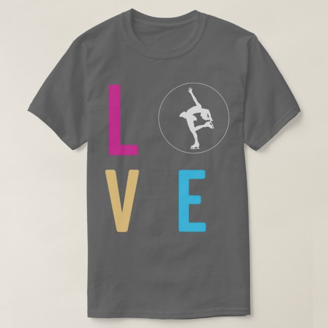 Ice Skaten Dance Abbildung Liebe Bester Kompliment T-Shirt (Design vorne)