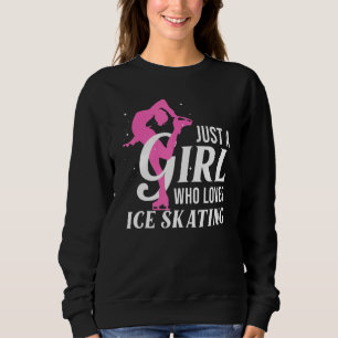 Ice-Skaten für Mädchen Frauen Skater Abbildung Ska Sweatshirt