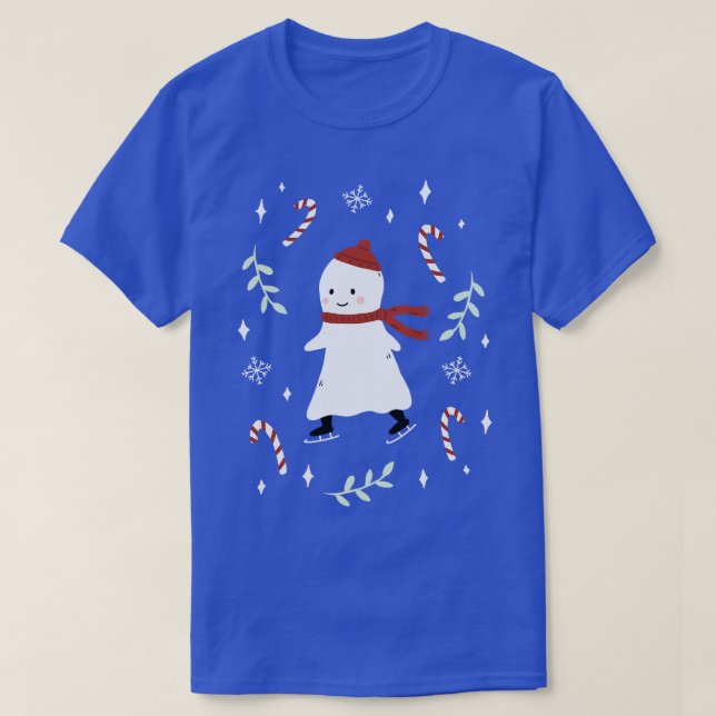 Ice Skaten Ghost T-Shirt (Design vorne)