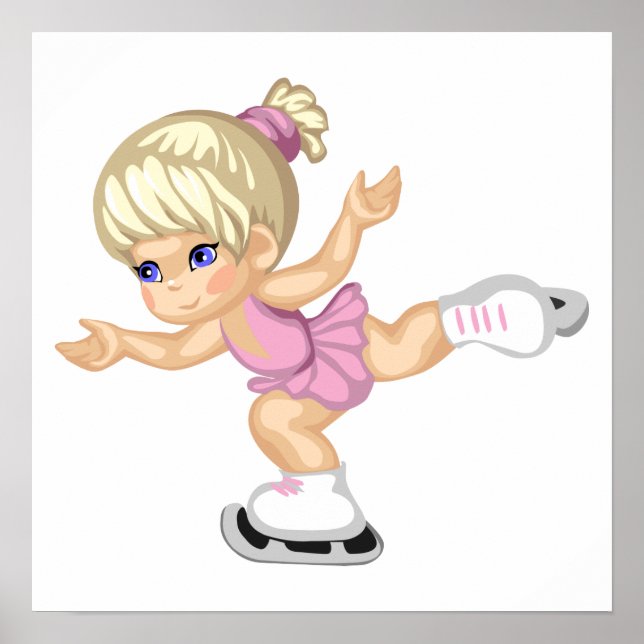 Ice Skaten Girl Poster (Vorne)
