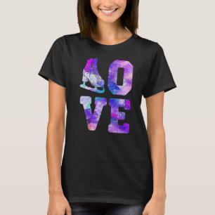 Ice Skaten Lover for Girl Women Abbildung Skater P T-Shirt
