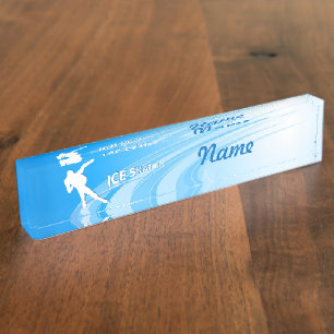 Ice Skaten Namensplakette