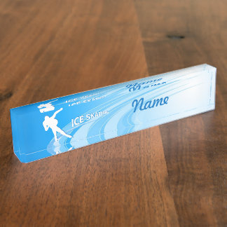 Ice Skaten Namensplakette