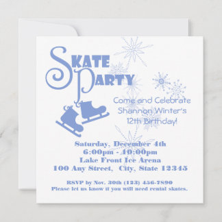 Ice Skaten Party Einladung
