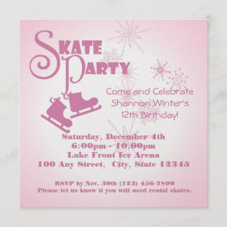 Ice Skaten Party Einladung