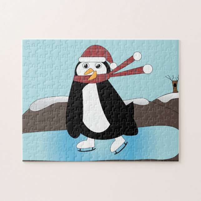 Ice Skaten Penguin Puzzle (Horizontal)
